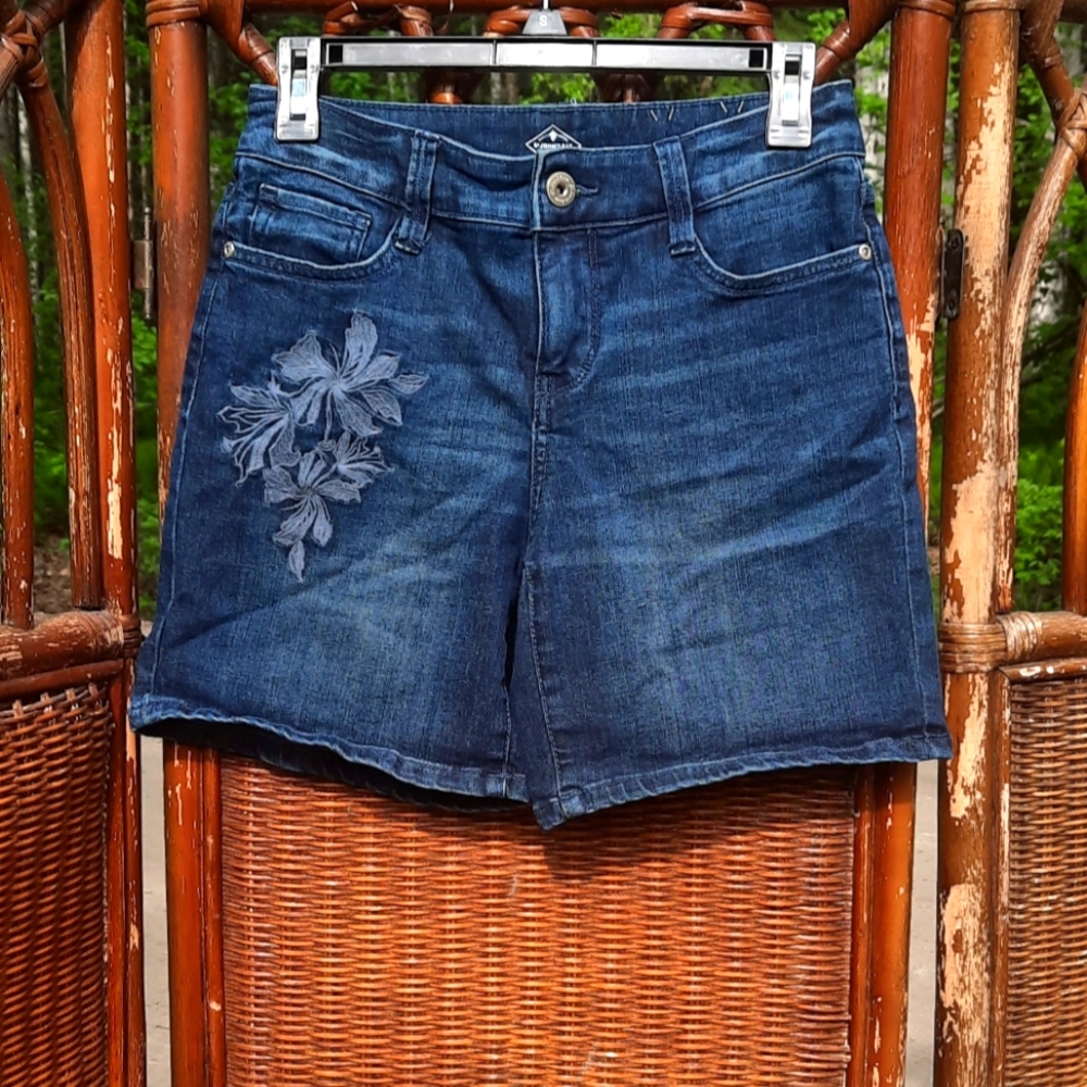 St.John's Bay Floral Jean Shorts